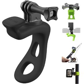 TELESIN Camera Flexible Mount 360 Strap Mount Wrap Band for GoPro Insta360 DJI Action Osmo Pocket Bike Motorcycle Handlebar Roll Bar Tube Clip Holder Attach Accessories in Saudi Arabia