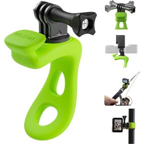 TELESIN Camera Flexible Mount 360 Strap Mount Wrap Band for GoPro Insta360 DJI Action Osmo Pocket Bike Motorcycle Handlebar Roll Bar Tube Clip Holder Attach Accessories