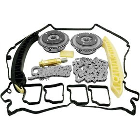 Timing Chain Kit Camshaft Adjuster Replacement for Mercedes Benz C160 C180 C200 C230 E200 SLK200 CLK200 W203 W211 S203 CL203 A209 R171 S211 C209 1.8L KOMPRESSOR M271
