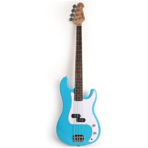 Full Size Electric Bass Guitar 4 String Right Handed with Gig Bag (Phoenix Body Green)