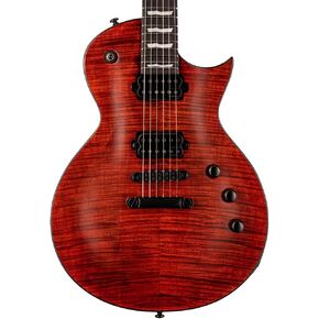 ESP 6 String LTD Deluxe EC-1001 Electric Guitar, Tiger Eye, Right, (LEC1001FMTEF)
