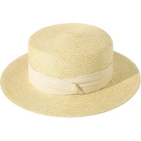 Lanzom النساء الرجال واسعة حافة الرافية قبعة من القش قبعة فيدورا الصيف الشاطئ قبعة الشمس قبعة القش للنساء in Kuwait