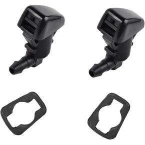 2pcs Front Windshield Washer Nozzles Wiper Spray Kit Single Hole Compatible for Ford 2008-2010 F250 F350 F450 F550 Super Duty | 7C3Z17603A
