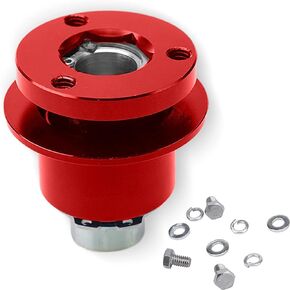 3 Hole Steering Wheel Quick Release Hub Adapter, Car Universal 360 Degree Steering Wheel Quick Release Disconnect Hub Fast Disassembly (Black)