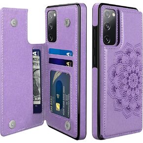 COOYA for Samsung S20 FE Case, Galaxy S20 FE 5G Case Wallet Case with Card Holder Premium PU Leather Magnetic Closure Protective Back Flip Phone Case for Samsung Galaxy S20 FE(Fan Edition) 5G 6.5Inch