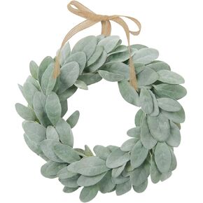 شاكوس إكليل أذن من الحمل الاصطناعي مقاس 13 بوصة إكليل مزرعة صغير أخضر لديكور المنزل والزفاف in Kuwait