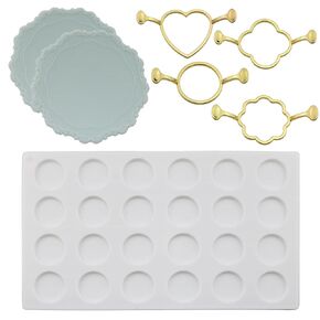 7pcs Metal Wax Seal Molding Wax Seal Molding Set Wax Seal Silicone Mat Suitable for Decorating Wedding Party Invitation Greeting Card and Wine Packaging