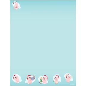 Great Papers! Candy Cane Holly Holiday Letterhead, 8.5" x 11", 80 sheets (2018020)