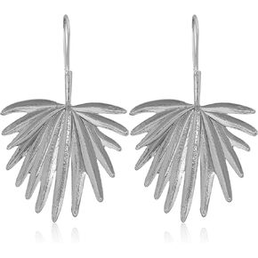 Beach Leaf Bohemian Drop Earrings Earrings Tropical Palm Tree Leaf Dangle Earrings For Women Girls