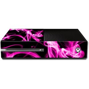 MightySkins Skin Compatible with Microsoft Xbox One - Pink Flames | Protective, Durable, and Unique Vinyl Decal wrap Cover | Easy to Apply, Remove, and Change Styles | Made in The USA