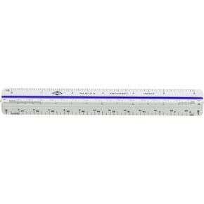ALVIN 610E Metric Engineer Triangle Scale, Multipurpose Ruler for Drawing, Planning, and Design, Drafting and Architecture Tool - 6 Inches