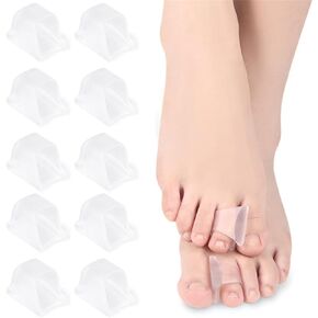 Gel Toe Separator, 5 Pairs Hammer Toe Straighteners Bunion Corrector for Women and Men, Protecting Toes from Rubbing, Big Toe Spacers for Toe Alignment, Bunions, Curled Crooked Claw Overlapping Toes