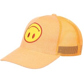 Lids Trendy Woven Cotton & Polyester Embroidered Baseball Trucker Cap with Snap Closure