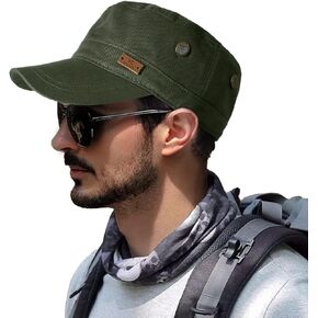 Classic Army Military Hat - Mens Baseball Hat Combat Cap Cotton Adjustable