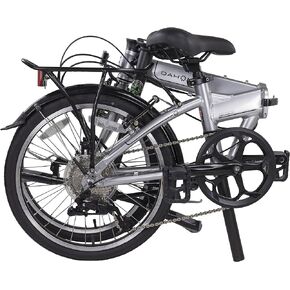 Dahon Mariner D8 Folding Bike, Lightweight Aluminum Frame; 8-Speed Gears; 20" Foldable Bicycle for Adults