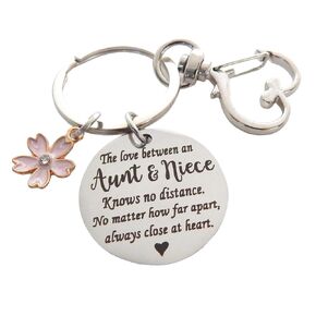 Aunt Niece Gifts Niece gift from Aunt Family Gifts Aunt from Niece Keychain Auntie Best Friend Cute Heart Accessories Love Between Aunt and Niece