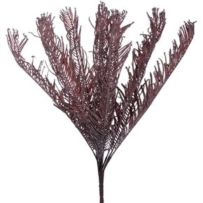 Vickerman 21" Brown Artificial Dry Sago Palm Bush. Artificial item.