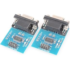 NOYITO MAX3232 Serial Port Module 3.3V 5V RS232 to TTL Module with Communication Indicator (Pack of 2)