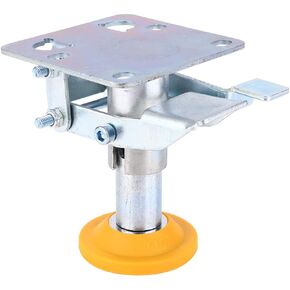 Trolley Brake Floor Lock Manganese Steel Trolley Cart Lock with TPU Pad for 4~5in Casters(X-75-32-3)