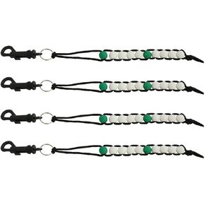 ZRM&E 4pcs Golf Beads Count Stroke Score Counter Green and White for Effectively Recording Performance On Golf Course