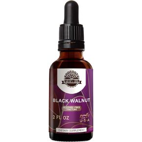 Earth's Love - Black Walnut Alcohol-Free Herbal Extract Tincture, Super-Concentrated Black Walnut (Juglans Nigra) Dried Hull (4 Fl Oz)