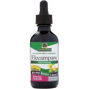 Nature's Answer Elecampane Root 2 oz. Low Organic Alcohol 2000mg - Herbal Supplement - Non GMO & Kosher - Low Alcohol Gluten Free 100% Vegan - 2 FL Oz