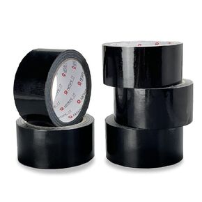 5 Pack Heavy Duty Black Duct Tape, 2 Inch x 20 Yards, Waterproof High Strength, Hand Tear, No Residue, for Industrial, Maintenance