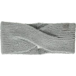 Calvin Klein Women's Soft Hat Basic Twist Everyday Essential Accessories, Heather Mid Grey, ONE Size