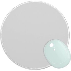 Mouse Pad with Stitched Edge Premium-Textured Mouse Mat Washable Non-Slip Rubber Base Mousepad, Pretty Cute Mousepad for Office Home Laptop Men Women Kids, 8.7 x 8.7 Inch, Vanilla Purple