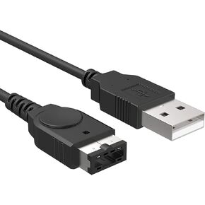 GBA SP Charger 3.9ft USB Cable for Nintendo DS Original Console(NDS)/ Gameboy Advance SP (GBA SP) USB Power Charger Cable (Black)
