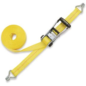SmartStraps 27-Foot Premium Ratchet Straps, Yellow (1pk) – 10,000 lbs Break Strength, 3,333 lbs Safe Work Load - Commercial Tie-Downs Designed for Heavy-Duty Transport - Safely Haul Large Equipment, Tractors, Vehicles and More