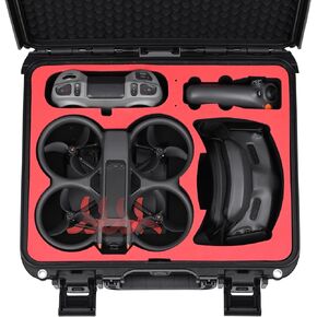 Hard Case for DJI Avata 2 (IP-67), Waterproof Carrying Storage Case Bag for DJI Avata 2 Fly More Combo for DJI Goggles 3/RC Motion 3/FPV RC 3 Battery Charging Hub Drone Accessories