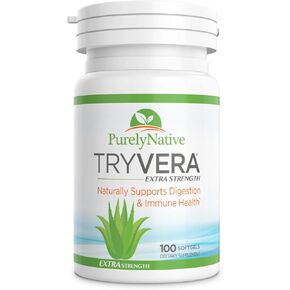 Aloe Vera Gels - Supports for Interstitial Cystitis, Leaky Gut, Constipation, Irritable Bowel Syndrome, Ulcerative Colitis - 100 Softgels