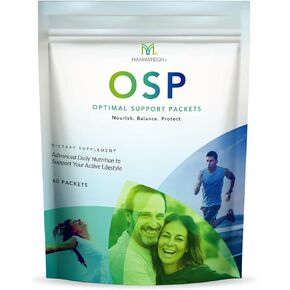 Mannatech More Than Just a Multivitamin, Optimal Support Packets Amazing Self-Care Benefits of OSP Daily Vitamins, w/Ashwagandha Capsules, Immune Support and Antioxidant Supplement - 60 Packets