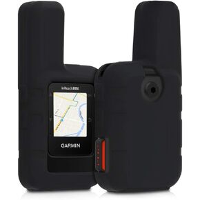 kwmobile Case Compatible with Garmin inReach Mini - GPS Handset Navigation System Soft Silicone Skin Protective Cover - Black