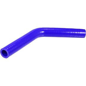 X AUTOHAUX 19mm 0.75" ID 45 Degree Elbow Silicone Reducer Hose Pipe Bend Turbo Water Intercooler Blue