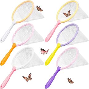 Shindel 6PCS Kids Bug Catcher Nets, Insect Collecting Net Bath Toy Adventure Tool Early Learning Tool for Specimen Observation