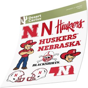 Desert Cactus University of Nebraska GBR NU Huskers Stickers Vinyl Decals Laptop Water Bottle Car Scrapbook T2 (Type 2)