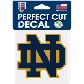 Wincraft NCAA Notre Dame Fighting Irish 4x4 Perfect Cut Color Decal, Team Colors, One Size