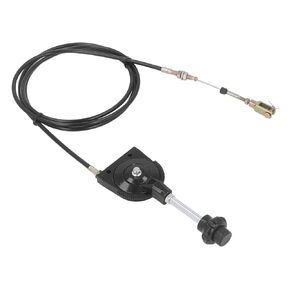 Excavator Manual Throttle Cable, 2.5 Meter Universal Throttle Cable Replacement Stainless Steel Excavator Motor Control Cable for EX230 EX230 Motor Control Heavy Equipment Parts