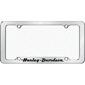 Harley Davidson Chrome License Plate Frame for Autos