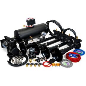 Hornblasters Conductor's Special 232 2-Gallon 150PSI Train Horn Kit - US Made Horns - 4 Trumpets - 147.7 Actual dB