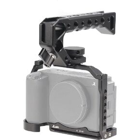 ZV-E1 Cage Support, Hersmay Video Stabilizer Camera Cage with Top Handle for Sony ZV-E1 Camera Cage Accessories DSLR Rig with Cold Shoe,Handle Locating Holes,Multiple 1/4" 3/8" Screw Holes