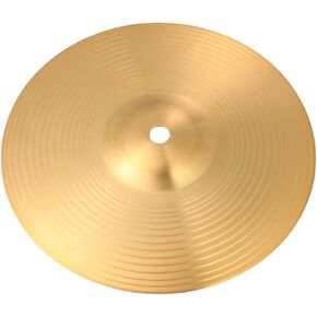 Veemoon 8 Inch Brass Cymbal Replacement Crash Cymbals Ride Drum Cymbal Instrument Cymbal Percussion Accessories Drum Kit for Beginner Players Percussion (Golden)
