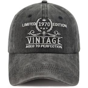 Limited Edition 1970 1971 1972 1973 1974 1975 1976 1977 1978 1979 Hat for Men Women, Funny Birthday Baseball Cap
