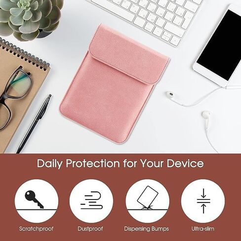 Sleeve Case for 6.8" E-Reader Compatible Paperwhite 11th 2021/Paperwhite Signature Edition 2021 Sleeve Bag Pouch Case Cover for 6-6.8'' Kobo/Tolino/Pocketbook 6-inch ebook Reader,Grey in Kuwait