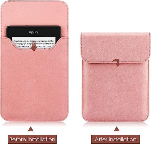 Sleeve Case for 6.8" E-Reader Compatible Paperwhite 11th 2021/Paperwhite Signature Edition 2021 Sleeve Bag Pouch Case Cover for 6-6.8'' Kobo/Tolino/Pocketbook 6-inch ebook Reader,Grey in Kuwait