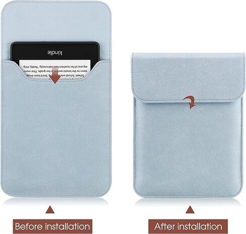 Sleeve Case for 6.8" E-Reader Compatible Paperwhite 11th 2021/Paperwhite Signature Edition 2021 Sleeve Bag Pouch Case Cover for 6-6.8'' Kobo/Tolino/Pocketbook 6-inch ebook Reader,Grey in Kuwait