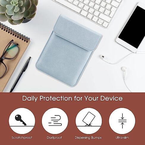 Sleeve Case for 6.8" E-Reader Compatible Paperwhite 11th 2021/Paperwhite Signature Edition 2021 Sleeve Bag Pouch Case Cover for 6-6.8'' Kobo/Tolino/Pocketbook 6-inch ebook Reader,Grey in Kuwait