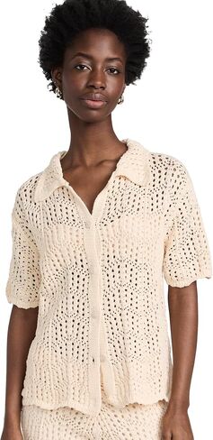 Line & Dot Women's Poppie Crochet Top in Saudi Arabia